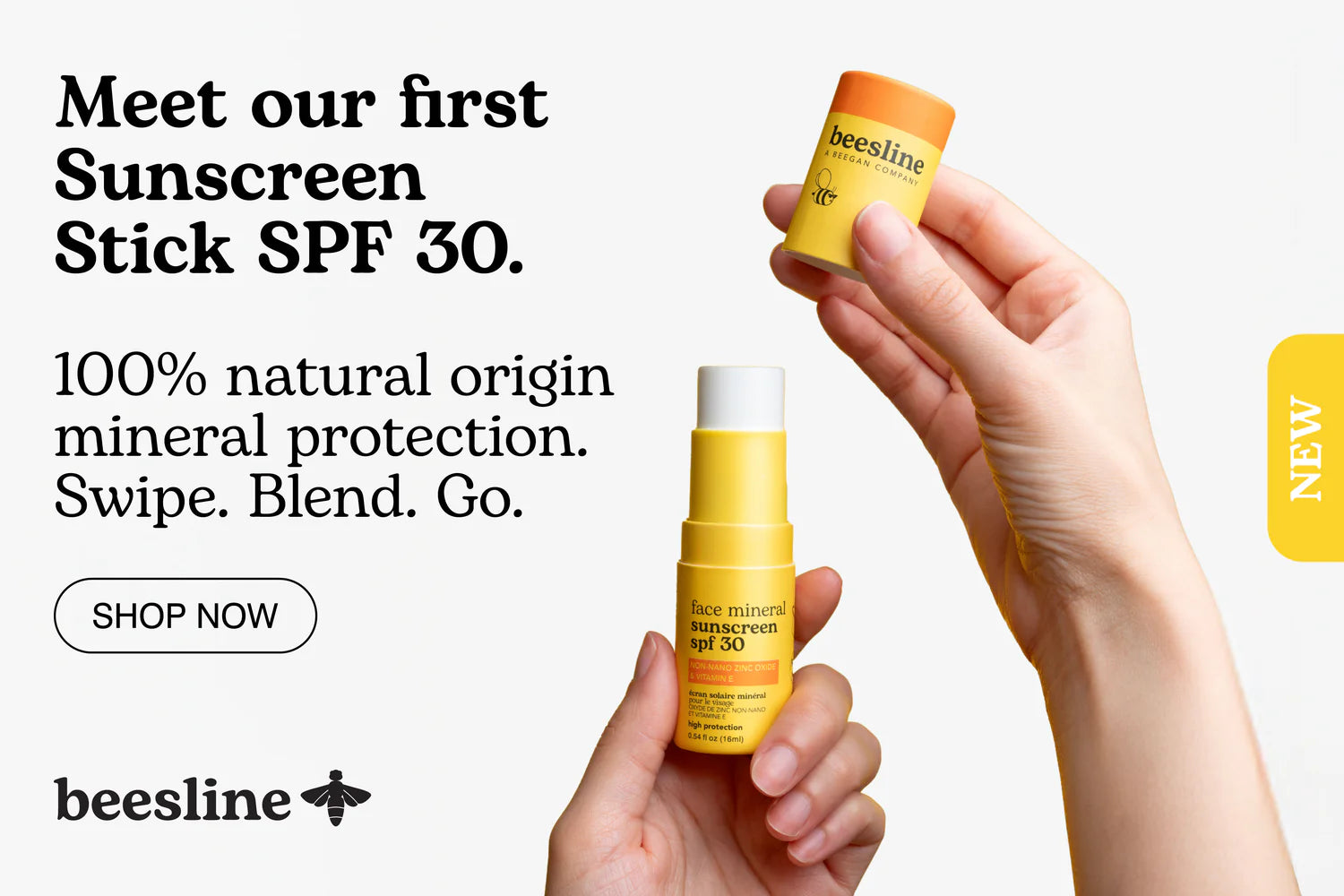Beesline Face Mineral Sunscreen Stick SPF30 18ml