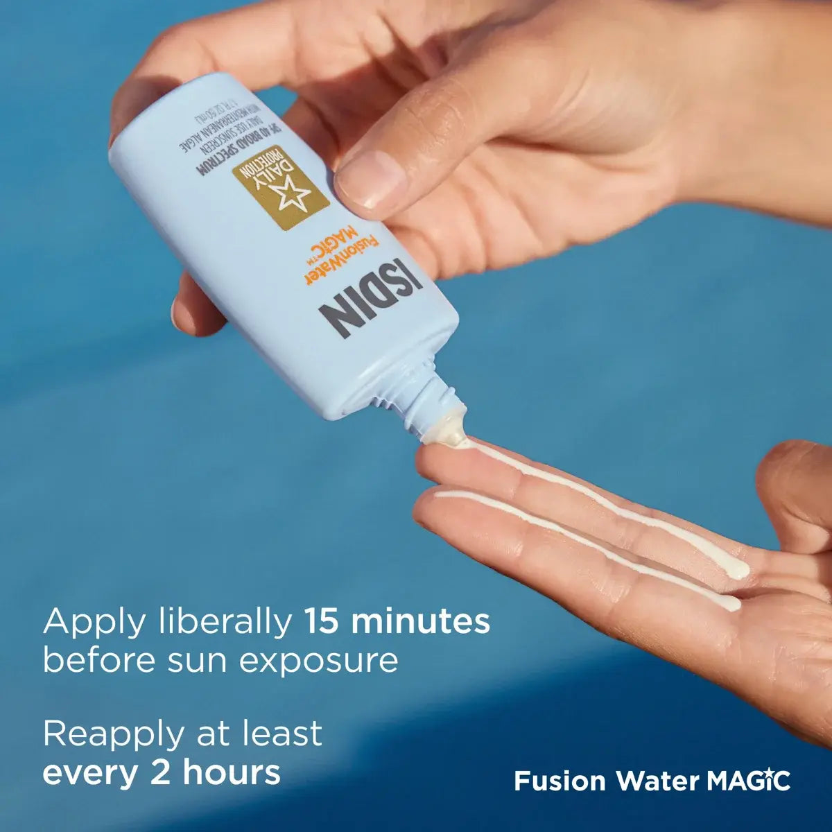 ISDIN  Fusion Water MAGIC Ultralight, hydrating daily SPF 40 sunscreen