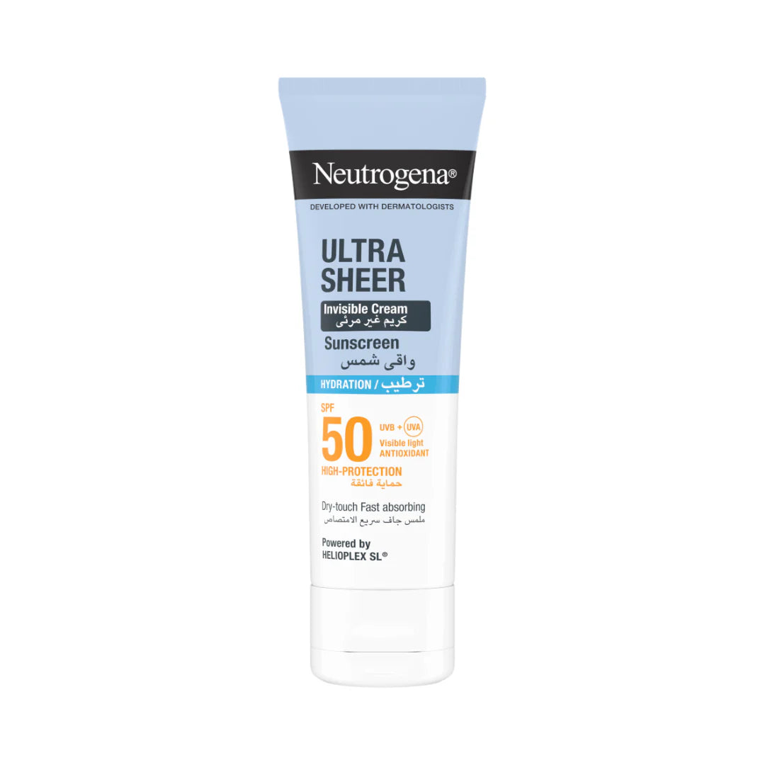 Neutrogena Ultra Sheer Hydration Invisible Cream Sunscreen SPF50
