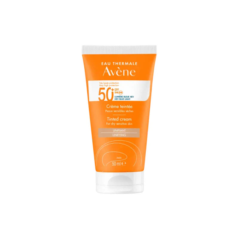 Avène Ultra Broad Spectrum SPF50+ Tinted Cream – Hydrating & Tinted Sunscreen for Dry, Sensitive Skin
