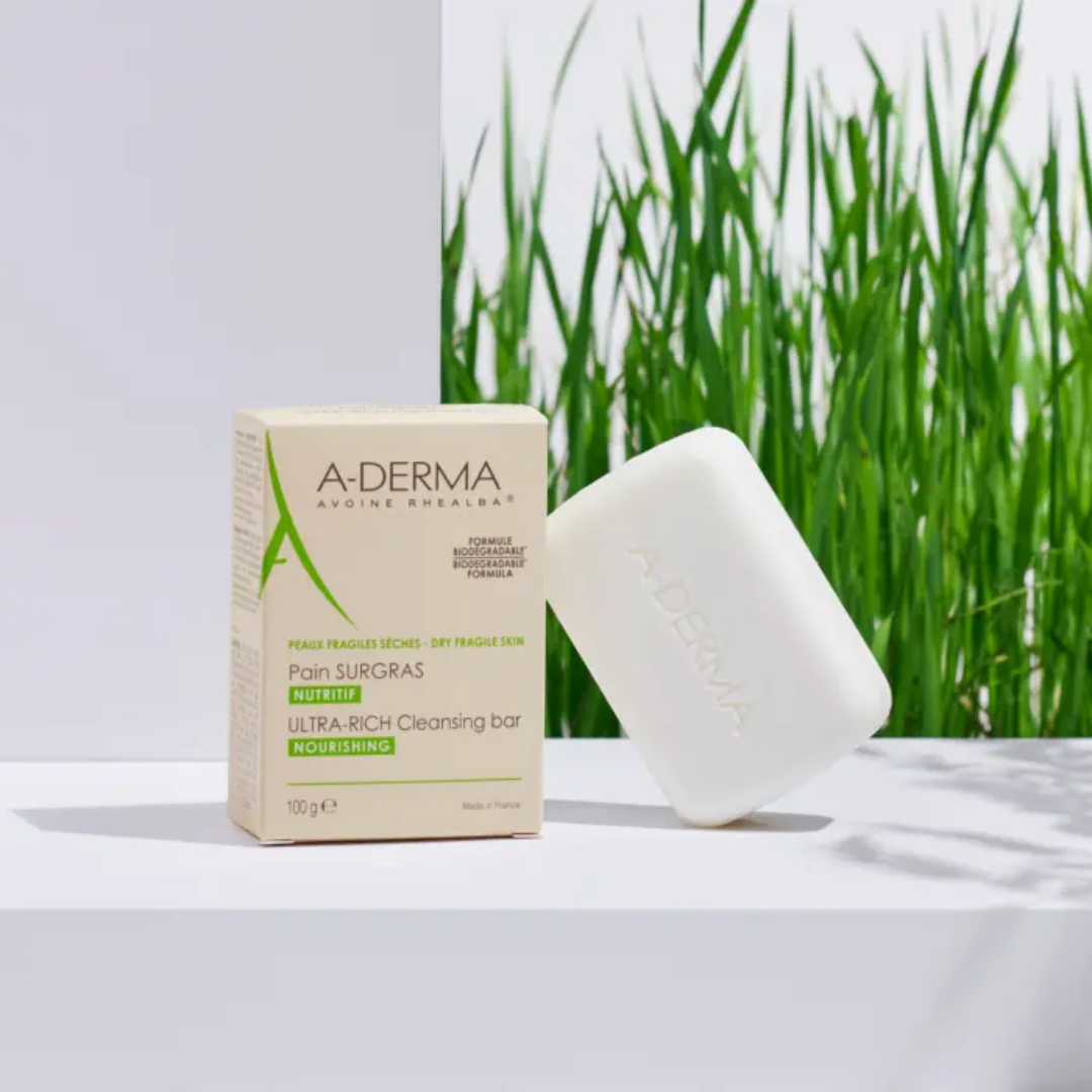 A-Derma Ultra-Rich Cleansing Bar For Sensitive Skin 100g