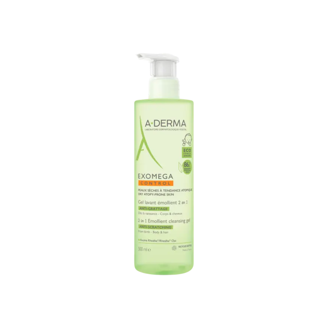 A-Derma Exomega Control Gel 2In1 For Eczema Prone Skin 500ml