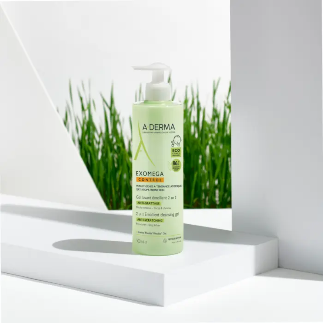 A-Derma Exomega Control Gel 2In1 For Eczema Prone Skin 500ml