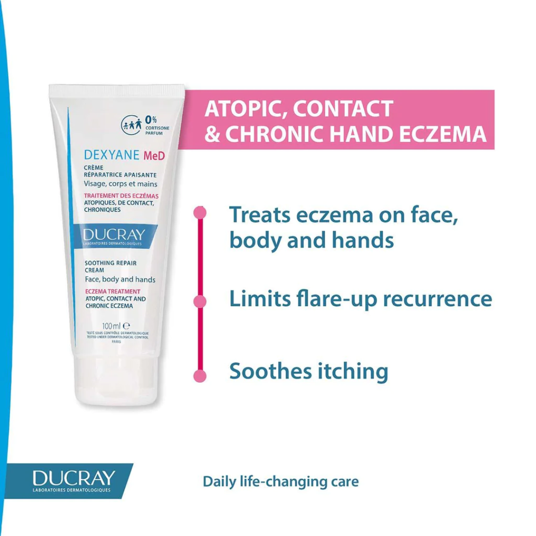 Ducray Dexyane Med Soothing Repair Cream For Eczema And Atopic Dermatitis 100ml