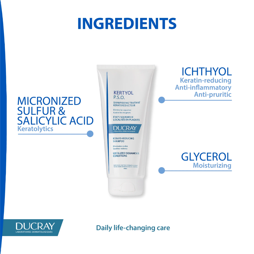 Ducray Kertyol Psoriasis Kerato-Reducing Shampoo 200ml