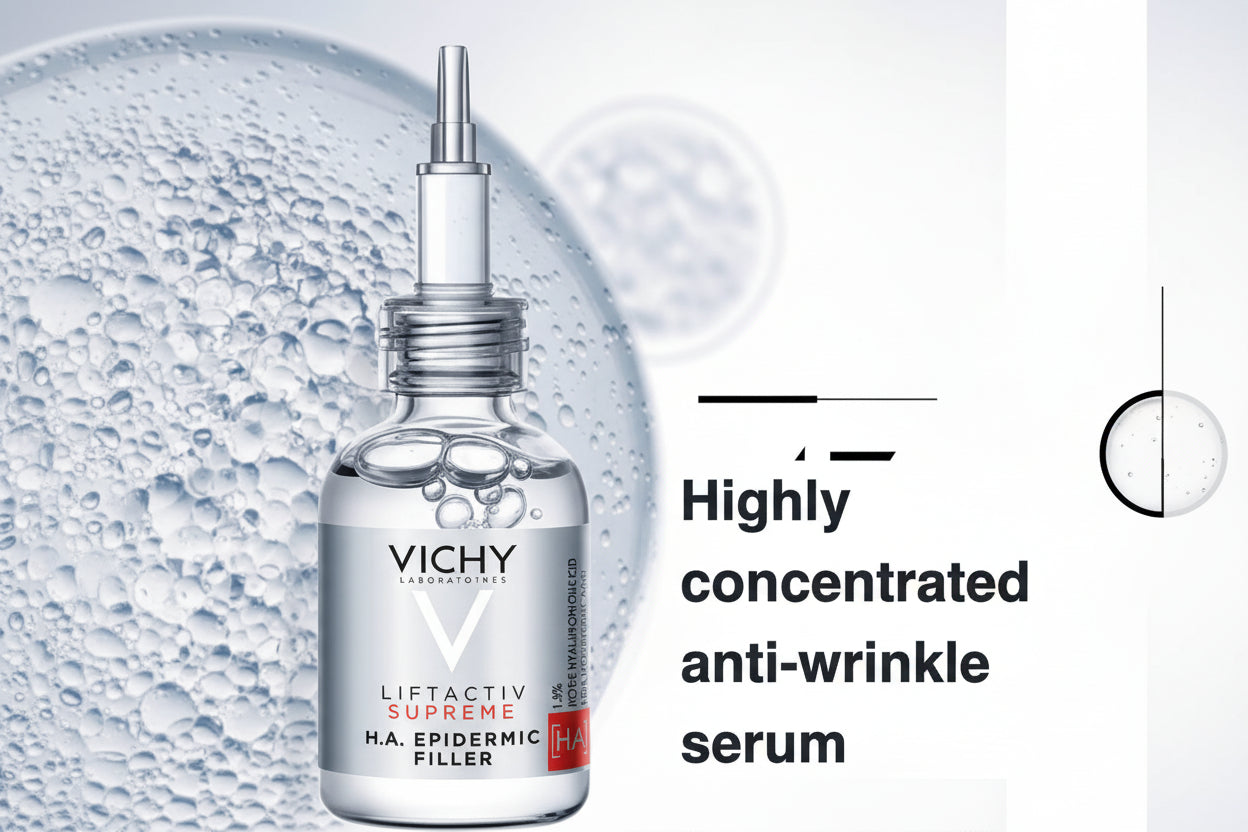 Vichy Liftactiv Supreme HA Filler Hyaluronic Acid Serum To Reduce Wrinkles, Plump, & Smooth