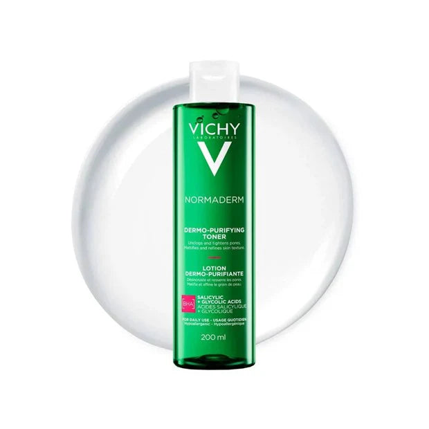 Vichy - Perfecting toner, refreshing and moisturizing green cleansing serum 200ml