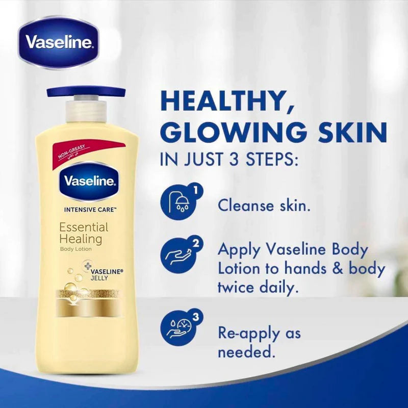Vaseline Intensive Care Healing Lotion for Dry Skin | Deep Moisture Repair