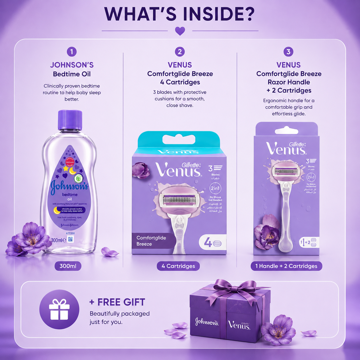 Bedtime Shave Bundle (GilletteXJohnson's)
