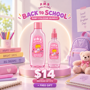Para MI Bebe Pink Set ( Baby Cologne 750ml + Baby Cologne Spray 250ml ) BACK TO SCHOOL
