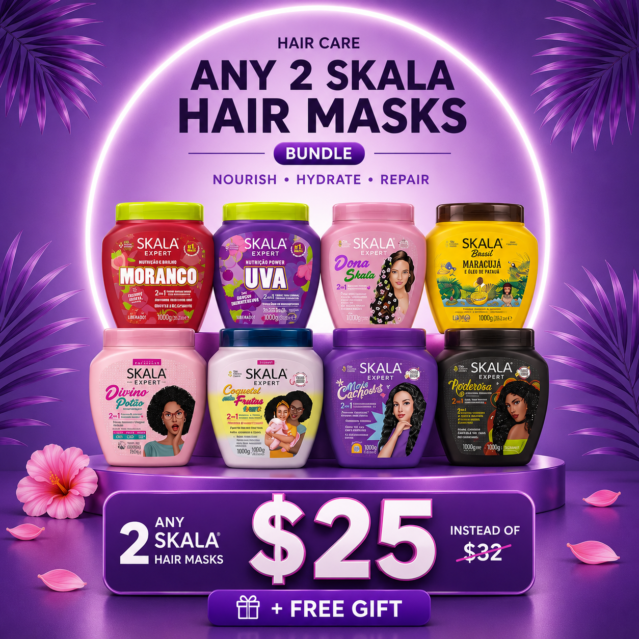 ANY 2 SKALA HAIR MASK FOR 25$
