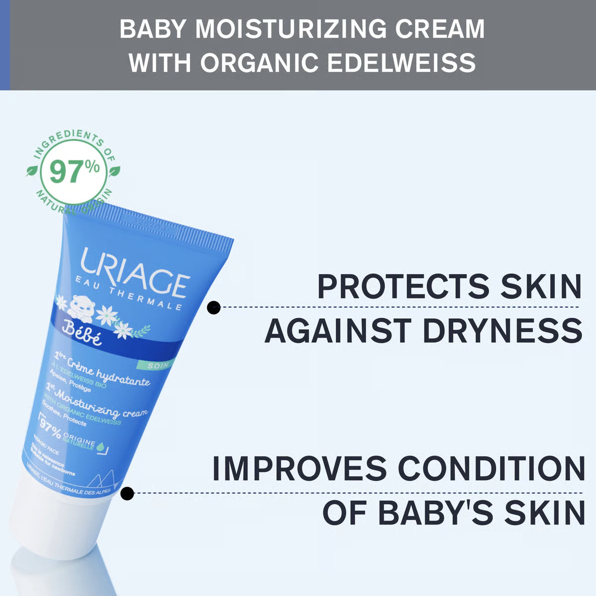 Uriage Bébé 1st Moisturizing Cream - Face