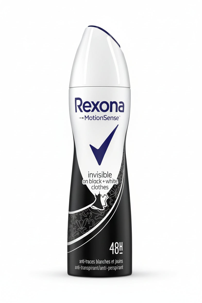 REXONA APA INVISIBLE Black and White Deodorant Spray