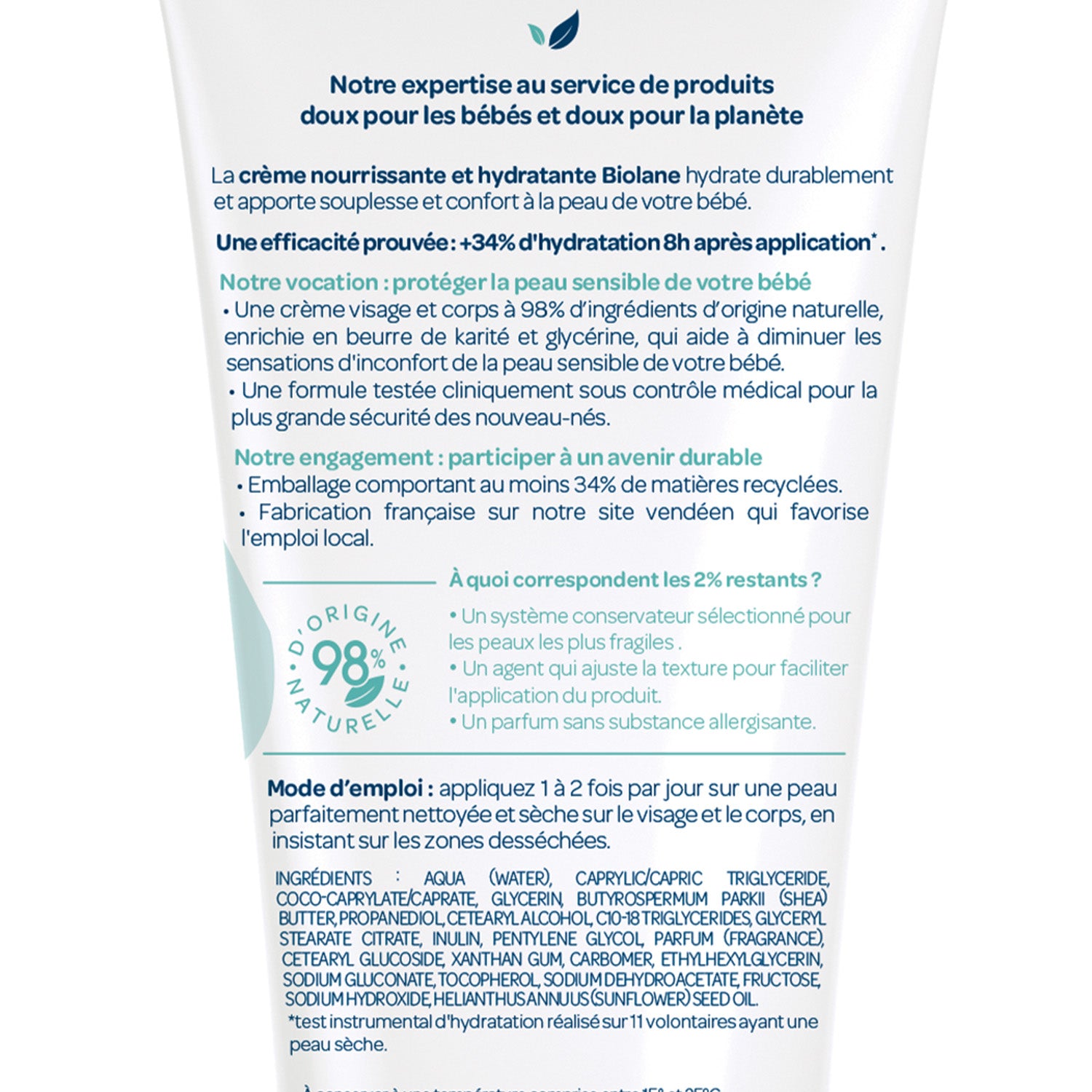 Biolane Nourishing Moisturizing Cream