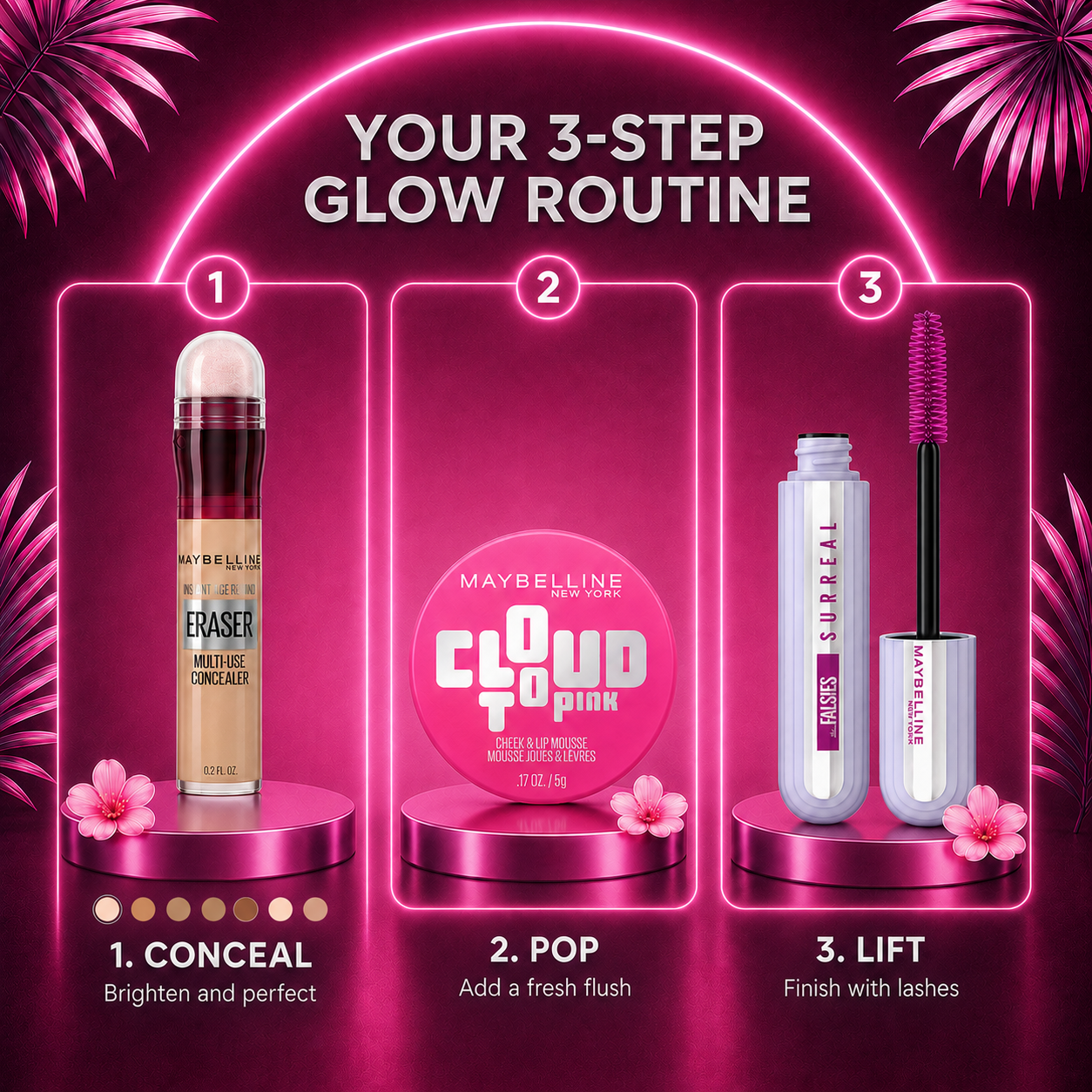 Maybelline Face Trio Glow & Go Bundle
