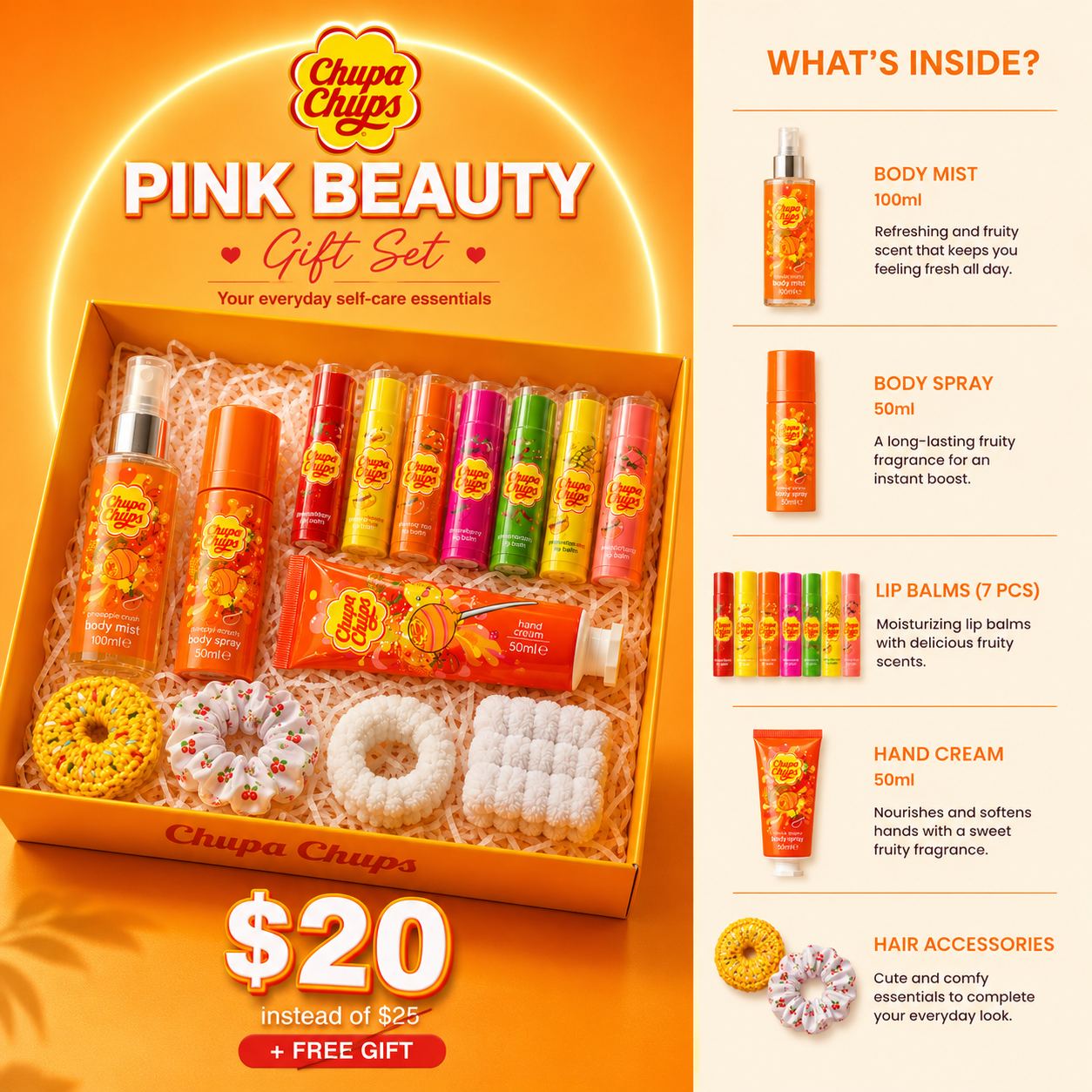Chupa Chups Tutti Frutti Mega Beauty Gift Set