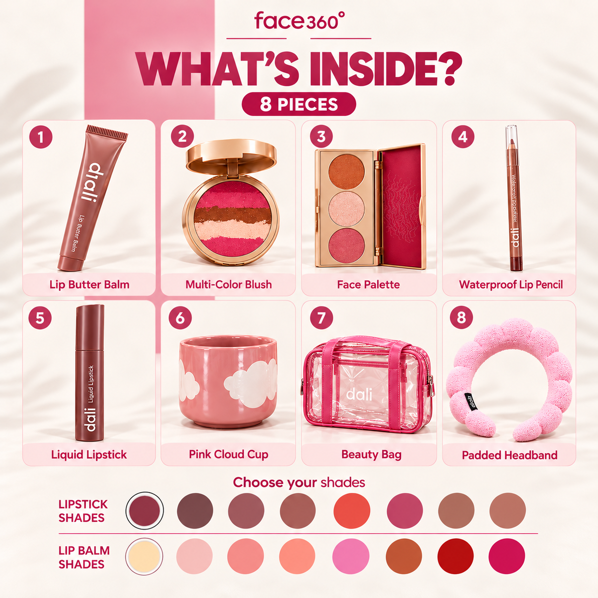 Dali Beauty Complete Flush & Sculpt Collection – 8pcs