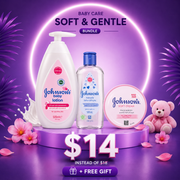 Johnson's Baby Pampering Set (Body Lotion 500ml + Face/Body cream 200ml + Mini Cologne 100ml )