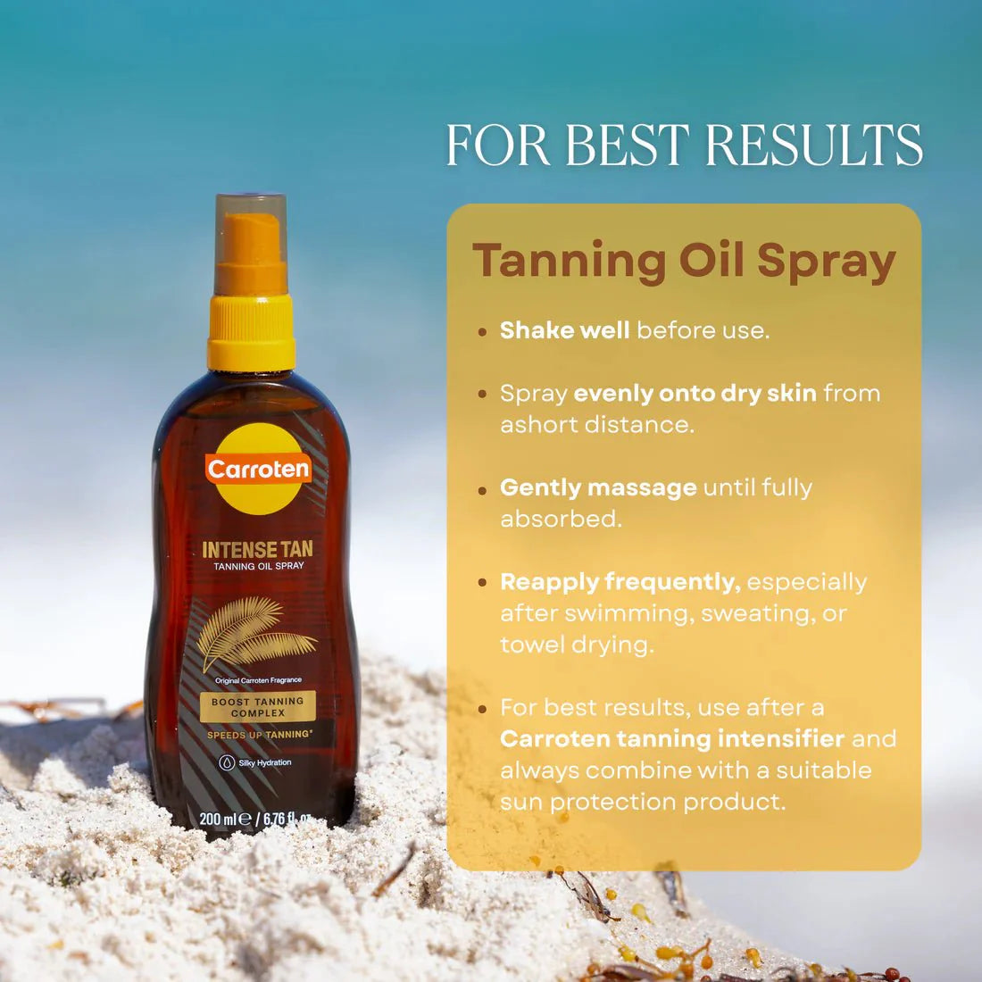Carroten Intense Tanning Oil Spray + Intensive Tanning Gel Bundle - Carroten