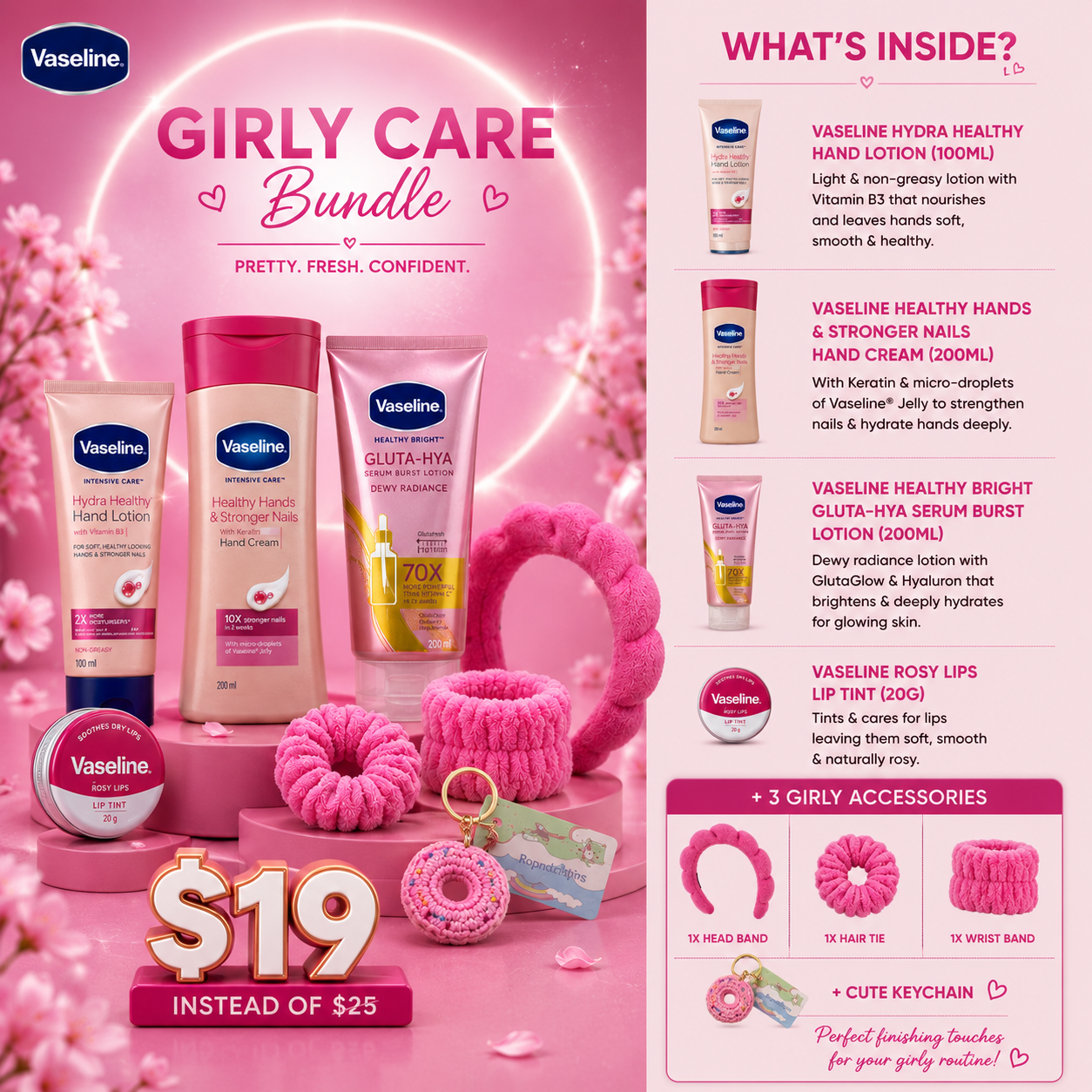 The Comprehensive Vaseline Care Set: Dewy Glow Edition