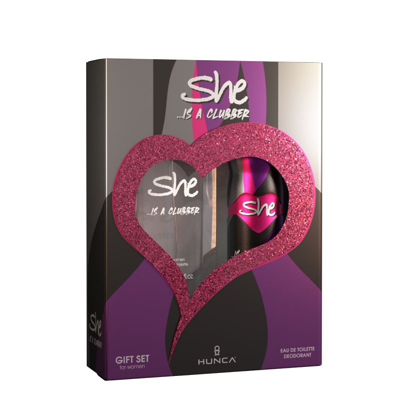 SHE IS A CLUBBER GIFT PACK FOR WOMEN - EDT & DEODORANT