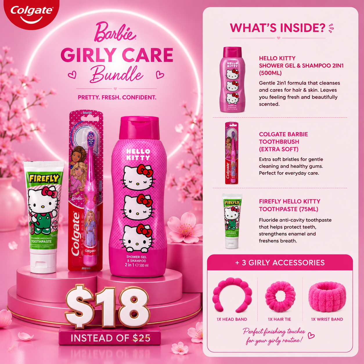 The Comprehensive Hello Kitty Care Set: Softness & Smiles Edition