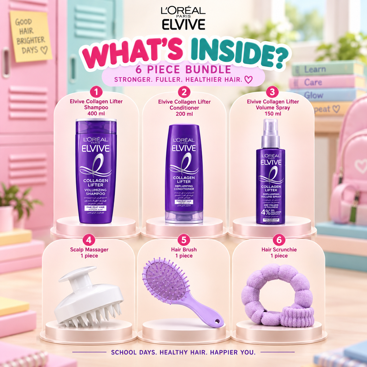 L'Oréal Elvive Collagen Lifter Complete Volume Kit BACK TO SCHOOL