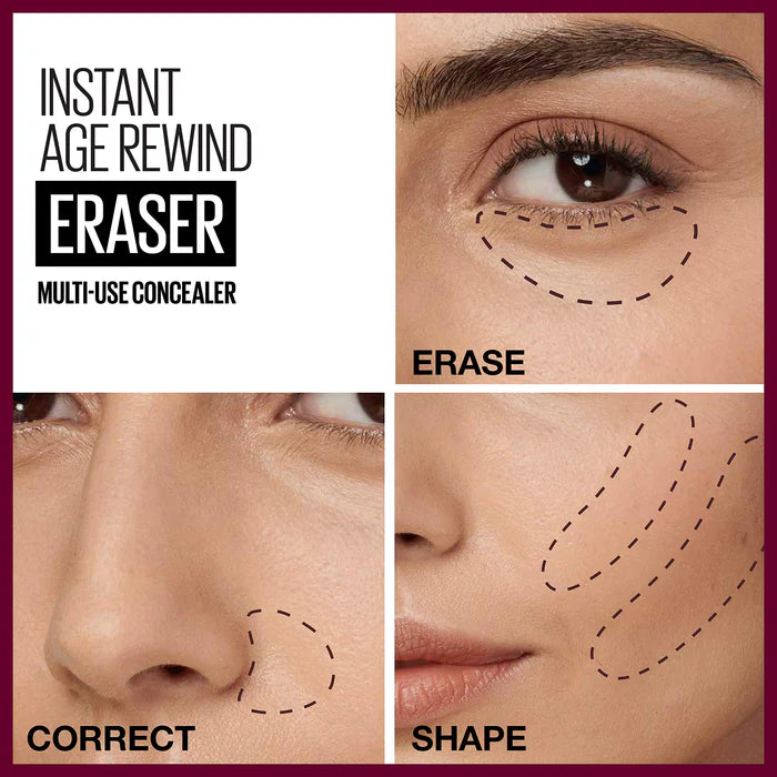 Maybelline New York Instant Age Rewind Eraser Dark circles treatment, Multi-Use Concealer