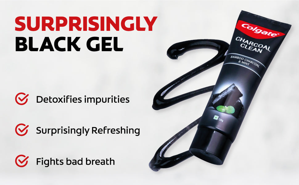 Colgate Toothpaste Charcoal Gentle Clean 90ml