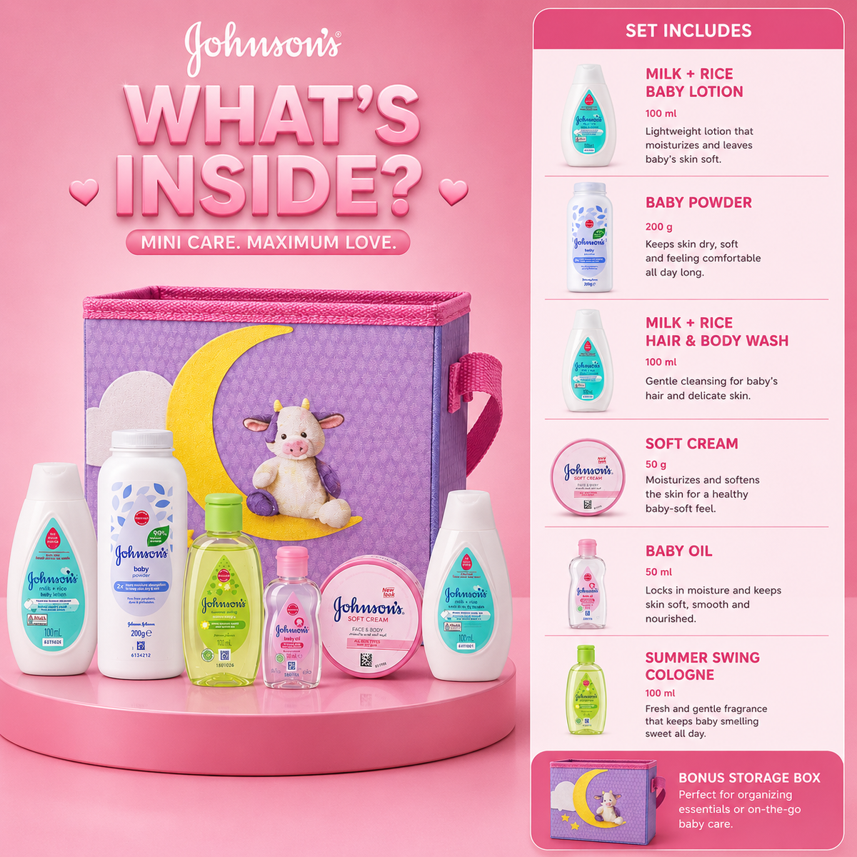 Gentle Care, Happy Baby: Complete Johnson's Bath & Skincare Routine Bundle