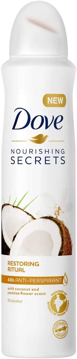 Dove Coconut & Jasmine Flower Antiperspirant Aerosol – 48H Nourishing Protection