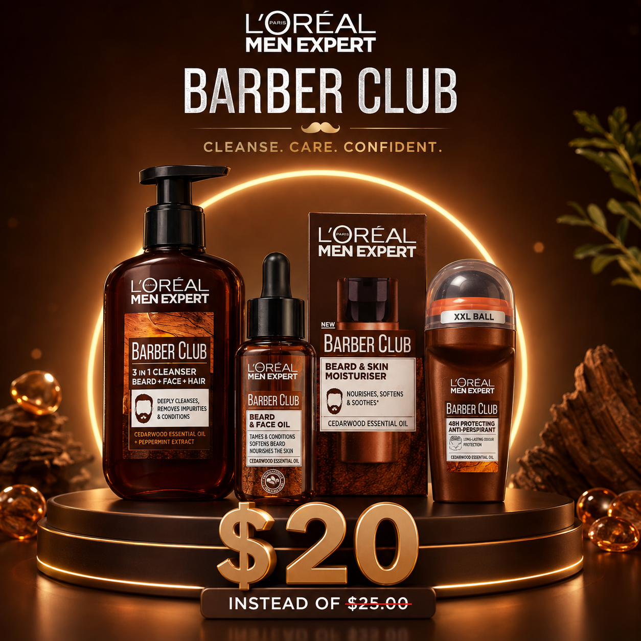 Level Up Your Routine: All-In-One Barber Club Beard & Body Bundle