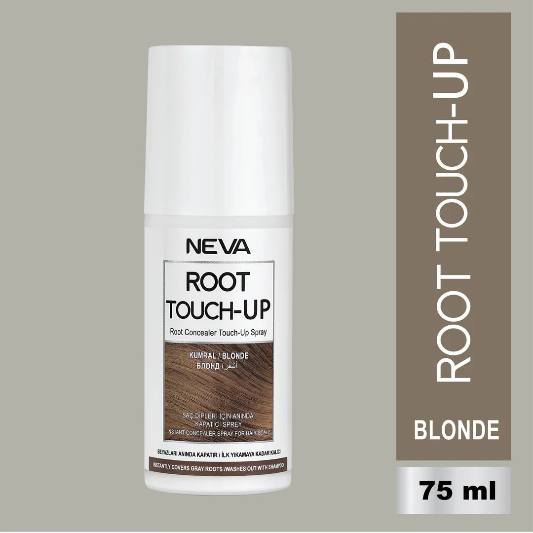 Neva Root Touch Up Hair Color Spray – Blonde – 75ml | Instant Gray Coverage, Long-Lasting Finish
