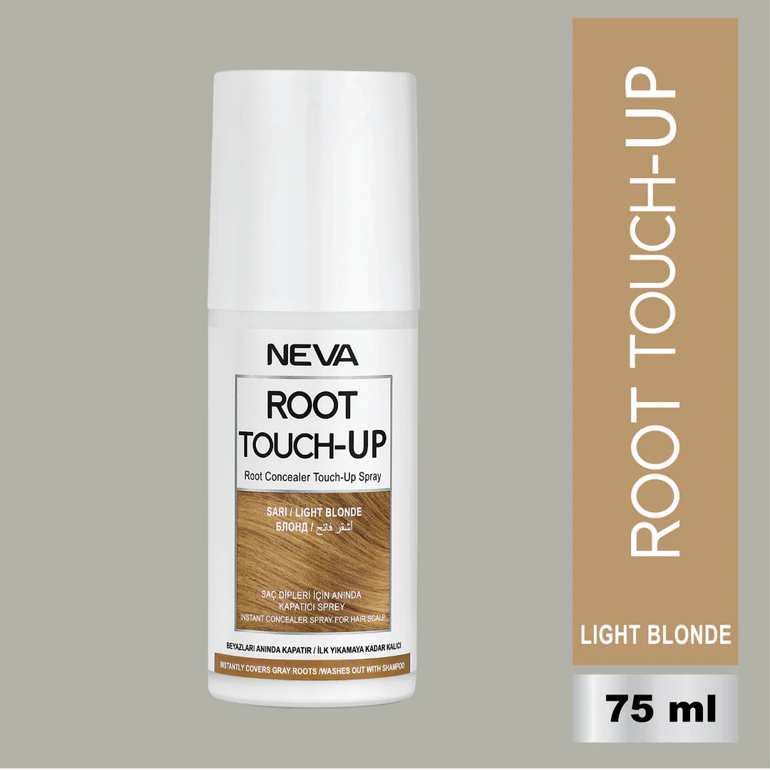 Neva Root Touch Up Hair Color Spray – Light Blonde – 75ml | Instant Gray Coverage, Long-Lasting Finish