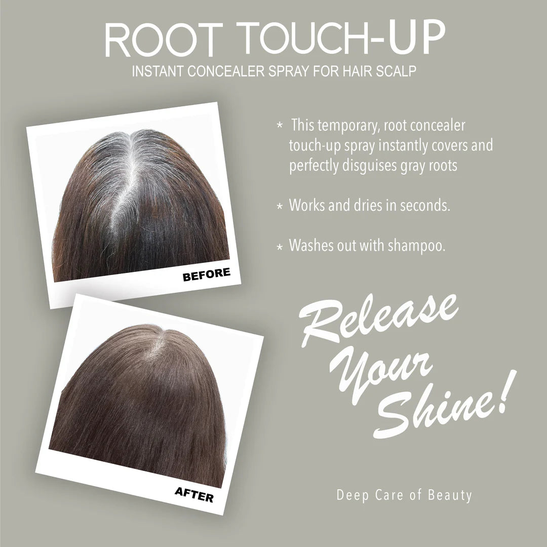 Neva Root Touch Up Hair Color Spray – Ash Blonde – 75ml | Instant Gray Coverage, Long-Lasting Finish