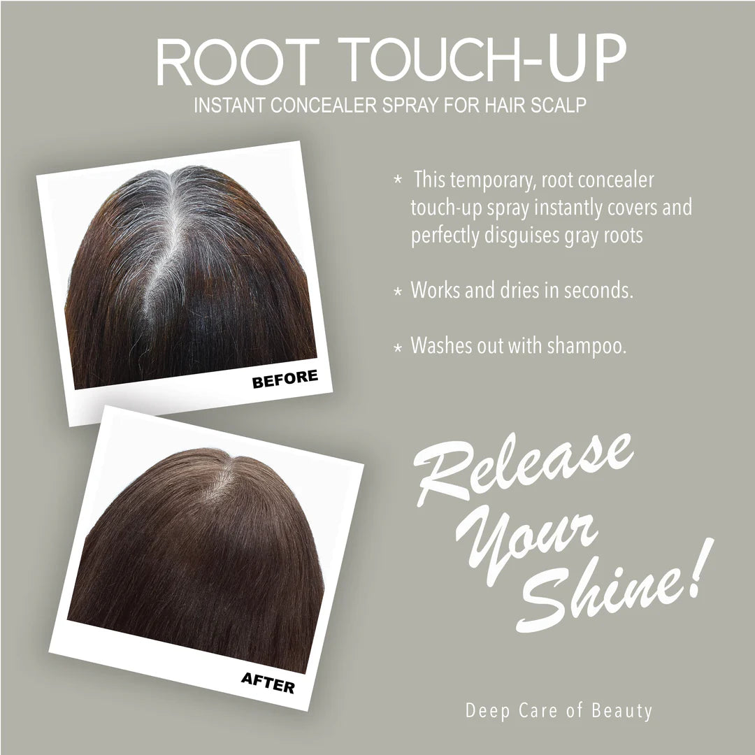 Neva Root Touch Up Hair Color Spray – Dark Blonde – 75ml | Instant Gray Coverage, Long-Lasting Finish