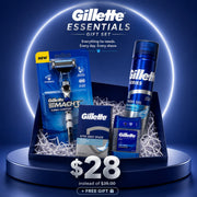 Gillette Complete Men Shaving & Grooming Kit – 4-Piece Set (Save $7 + Free Gift)