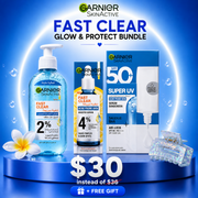 Garnier SkinActive Fast Clear Glow & Protect Bundle