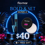 Flormar Bold & Set bundle( Hero Mascara + Loose Powder )