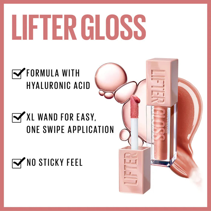Maybelline New York Lifter Gloss Lip Gloss Makeup With Hyaluronic Acid For Smooth And Hydrated Lips