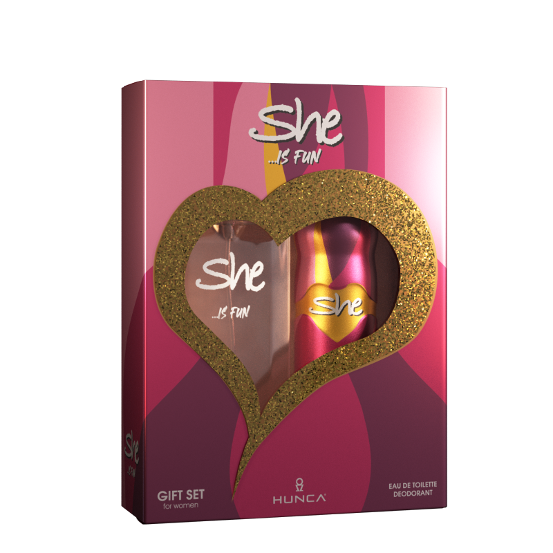 SHE IS FUN GIFT PACK FOR WOMEN - EDT & DEODORANT