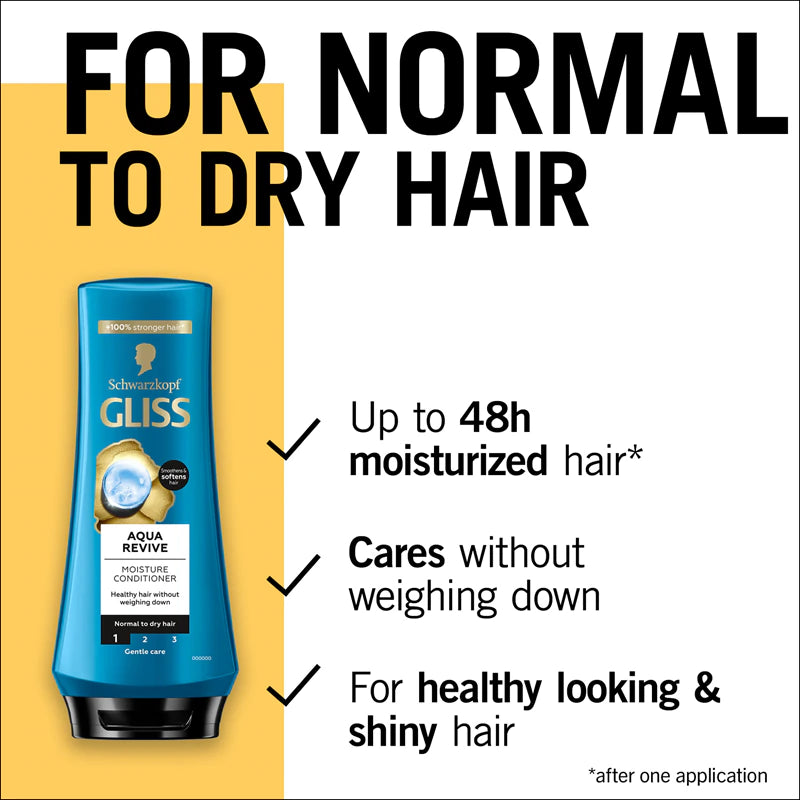 Schwarzkopf Gliss Conditioner Aqua Revive 200ml