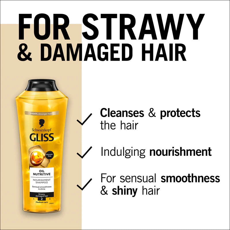 Schwarzkopf Gliss Oil Nutritive Shampoo 400ml