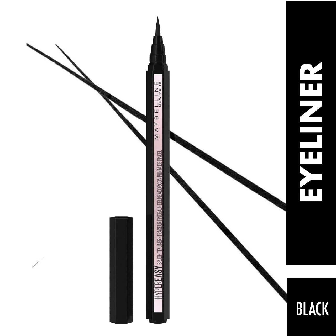Maybelline New York Eyestudio Hyper Easy Liquid Liner Matte - Intense Black Lasts For Up To 24H