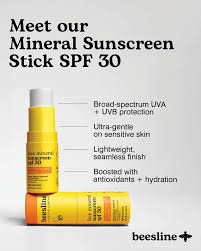 Beesline Face Mineral Sunscreen Stick SPF30 18ml