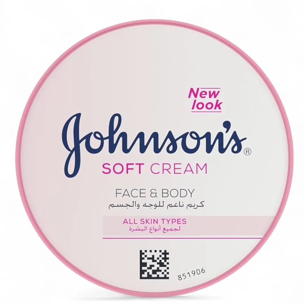 Johnson's 24-hour Moisture Soft Cream, Face & Body, 200ml
