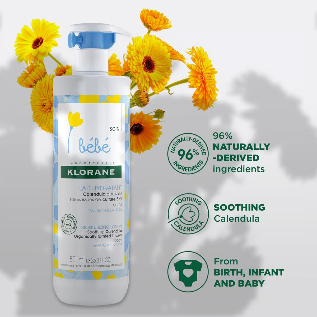 Klorane Bébé Moisturizing Lotion - Intense Hydration