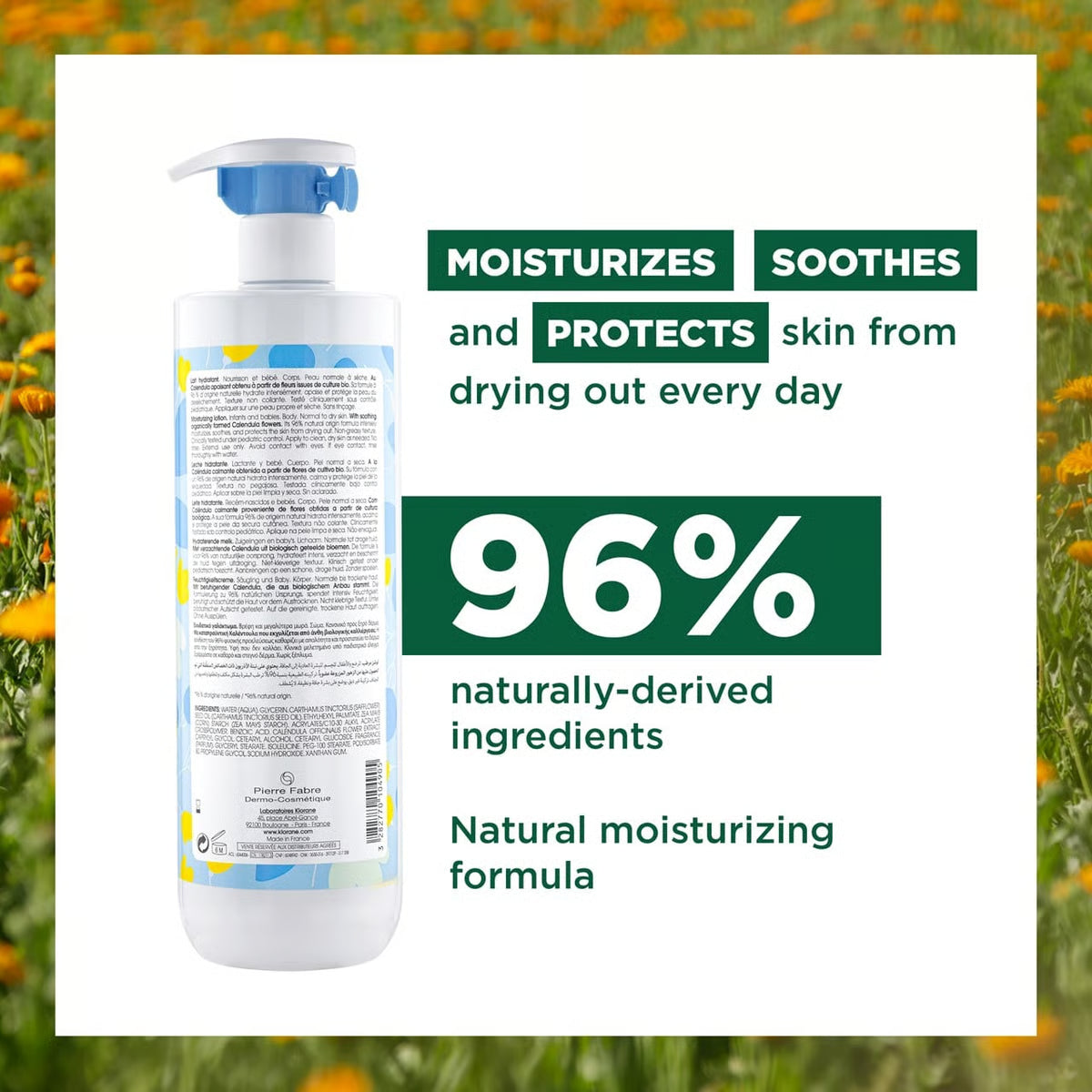 Klorane Bébé Moisturizing Lotion - Intense Hydration