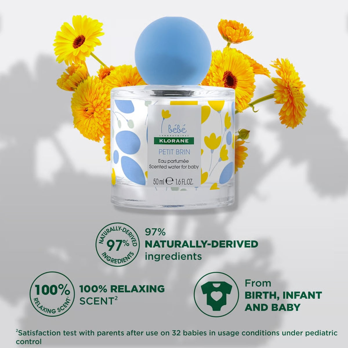 Klorane Bébé Petit Brin Scented Water for Baby 50ml