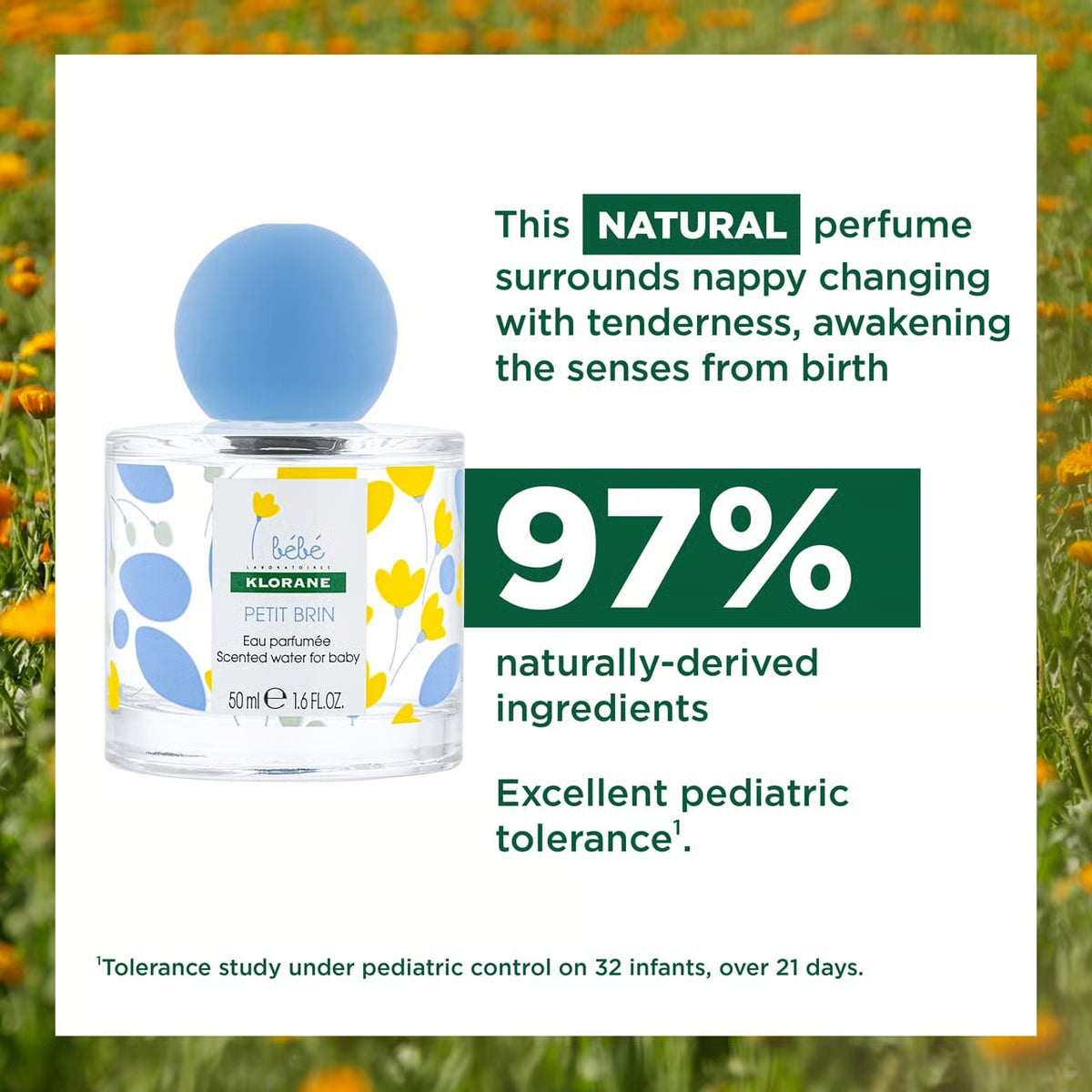 Klorane Bébé Petit Brin Scented Water for Baby 50ml